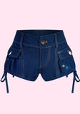 Star Girl Denim Shorts - AJadei