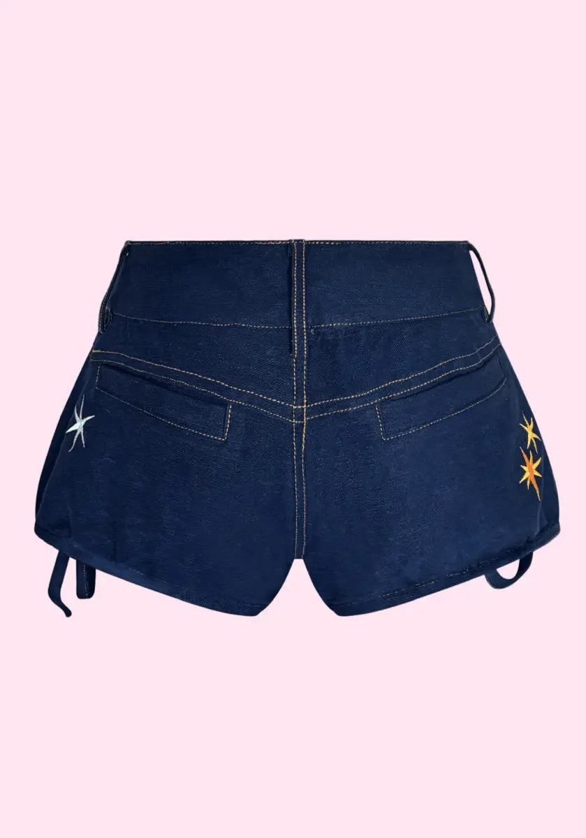 Star Girl Denim Shorts - AJadei