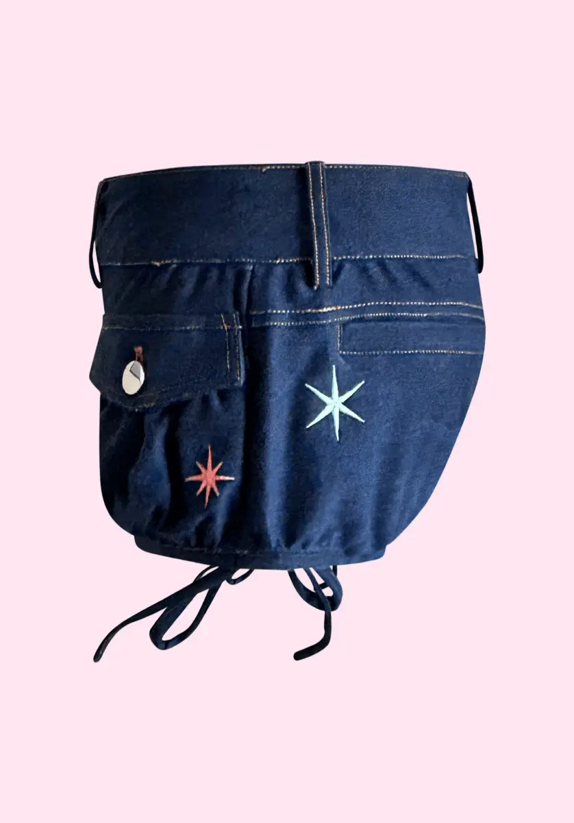 Star Girl Denim Shorts - AJadei